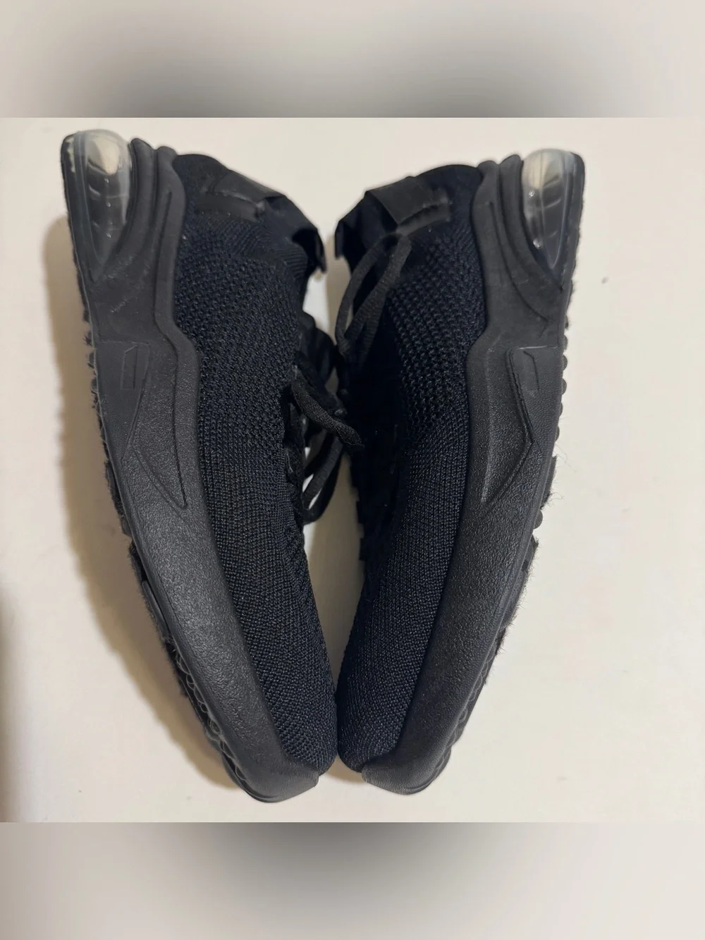 STARTER Men's Black Knit Air-Cushioned Sneakers